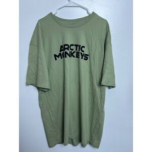 Arctic Monkeys 2023 North American Tour T-Shirt Sage Green Mens Large